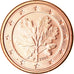 ALEMANHA - REPÚBLICA FEDERAL, Euro Cent, 2006, MS(63), Aço Cromado a Cobre