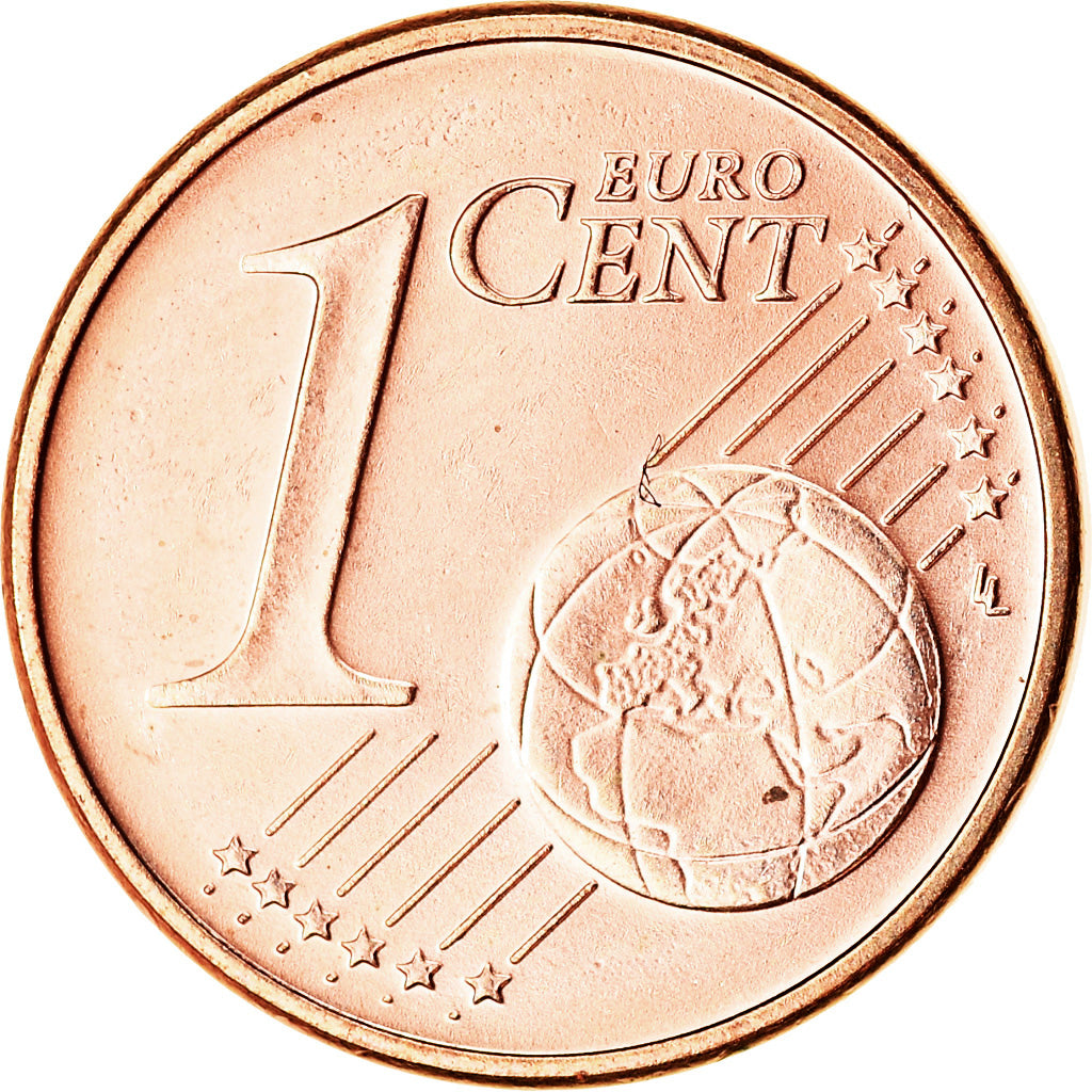 ALEMANHA - REPÚBLICA FEDERAL, Euro Cent, 2006, MS(63), Aço Cromado a Cobre