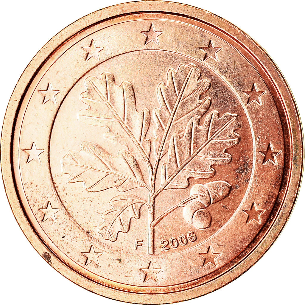Bundesrepublik Deutschland, 2 Euro Cent, 2006, UNZ, Copper Plated Steel, KM:208