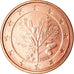 ALEMANHA - REPÚBLICA FEDERAL, 5 Euro Cent, 2006, MS(63), Aço Cromado a Cobre