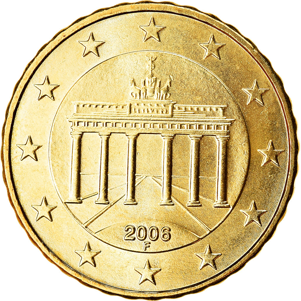 ALEMANHA - REPÚBLICA FEDERAL, 10 Euro Cent, 2006, MS(63), Latão, KM:210