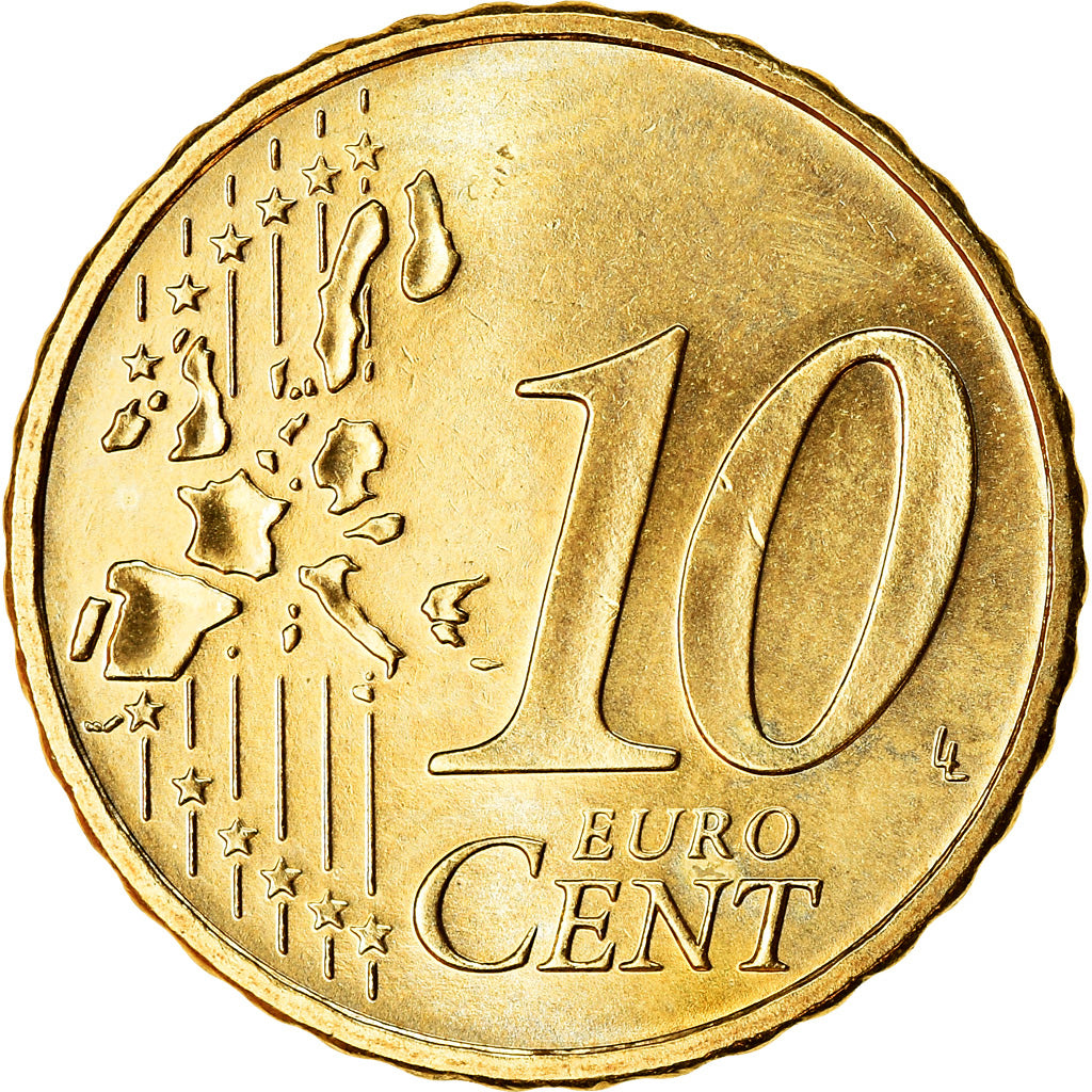 ALEMANHA - REPÚBLICA FEDERAL, 10 Euro Cent, 2006, MS(63), Latão, KM:210
