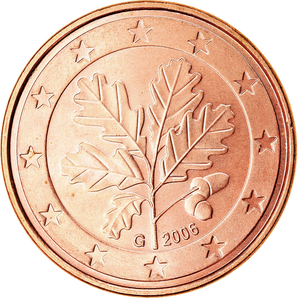 Bundesrepublik Deutschland, 5 Euro Cent, 2006, UNZ, Copper Plated Steel, KM:209