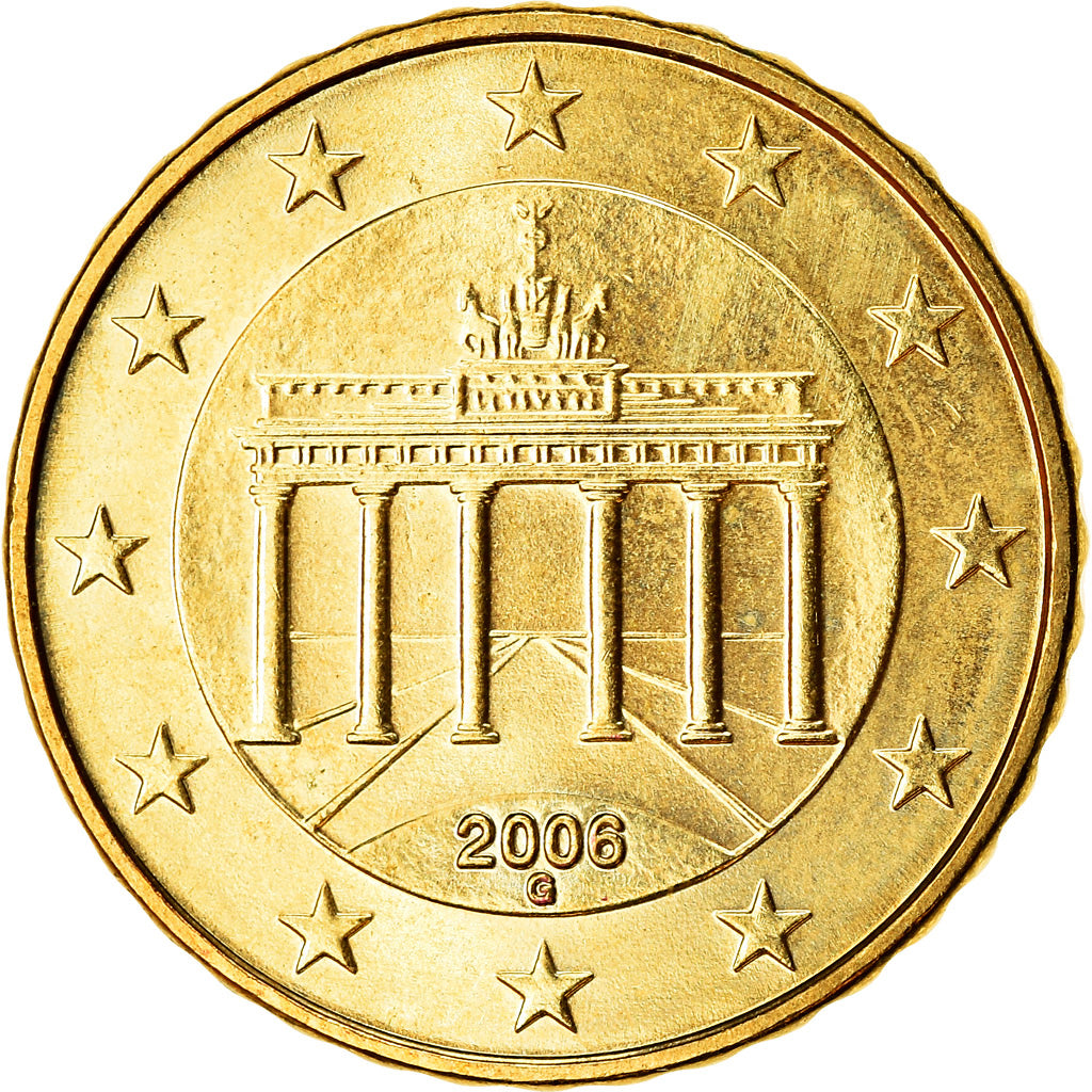 ALEMANHA - REPÚBLICA FEDERAL, 10 Euro Cent, 2006, MS(63), Latão, KM:210