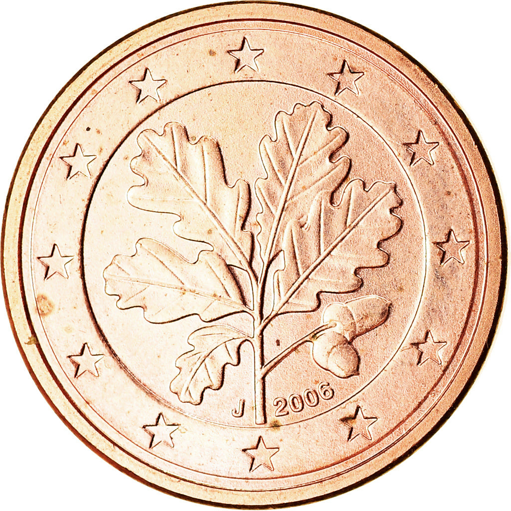 GERMANY - FEDERAL REPUBLIC, Euro Cent, 2006, MS(63), Copper Plated Steel, KM:207