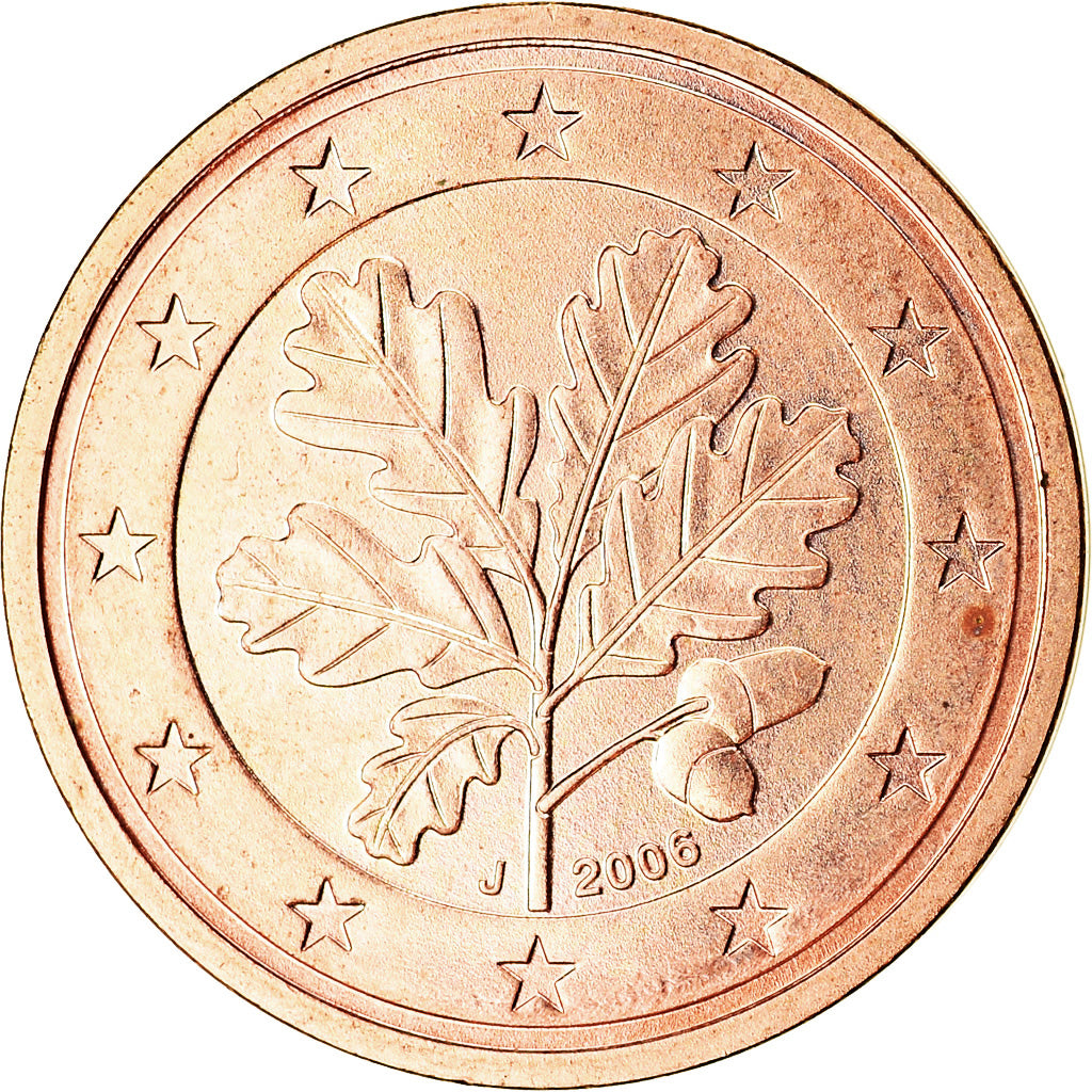 Bundesrepublik Deutschland, 2 Euro Cent, 2006, UNZ, Copper Plated Steel, KM:208
