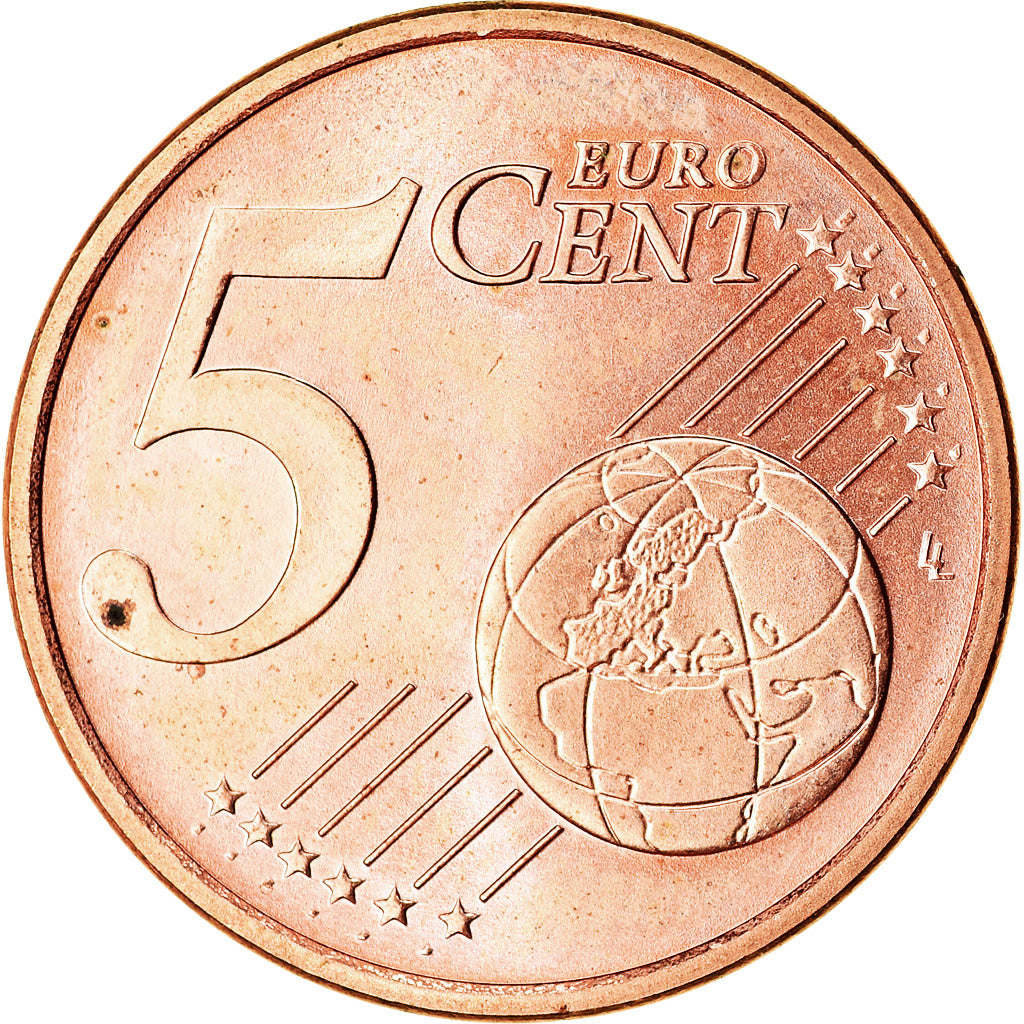 ALEMANHA - REPÚBLICA FEDERAL, 5 Euro Cent, 2006, MS(63), Aço Cromado a Cobre