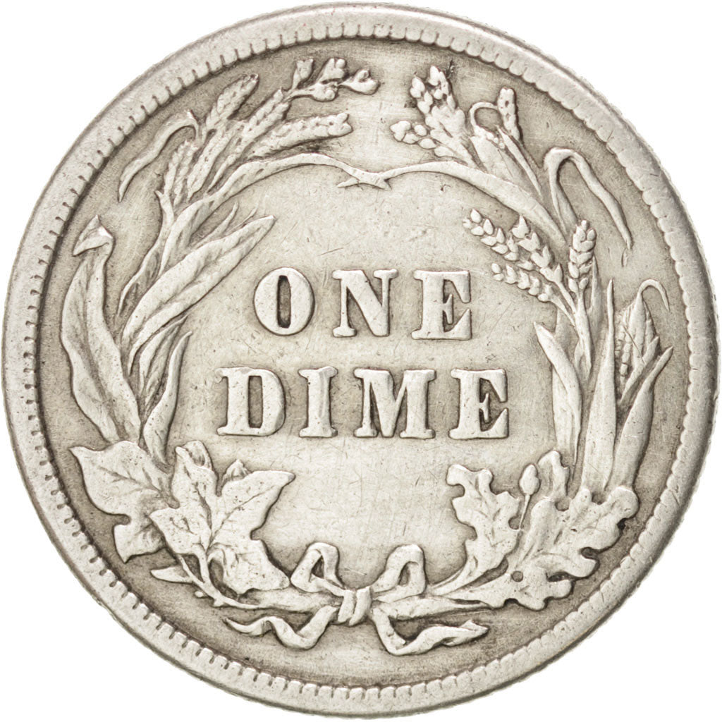 UNITED STATES, Barber Dime, Dime, 1915, U.S. Mint, KM #113, EF(40-45), Silver,..