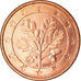 ALEMANHA - REPÚBLICA FEDERAL, Euro Cent, 2007, MS(63), Aço Cromado a Cobre