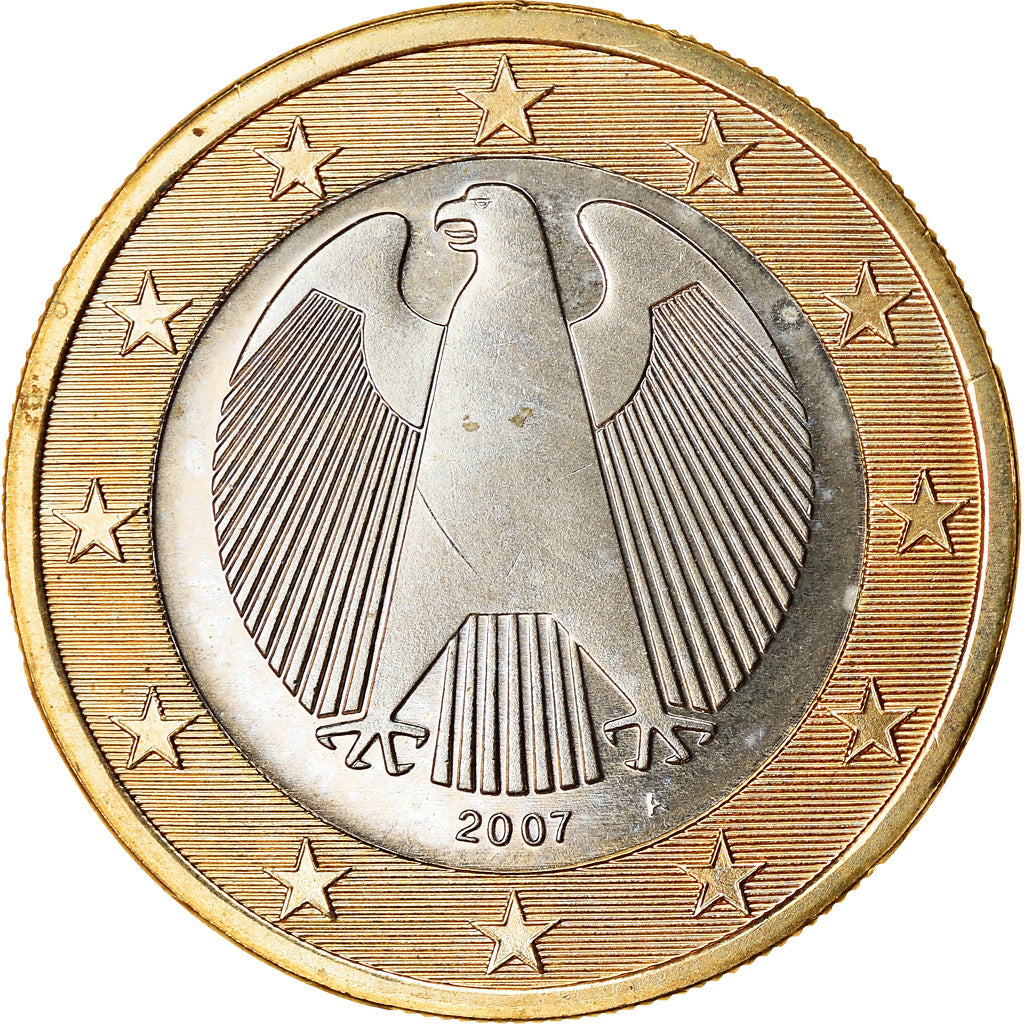 GERMANY - FEDERAL REPUBLIC, Euro, 2007, MS(63), Bi-Metallic, KM:257