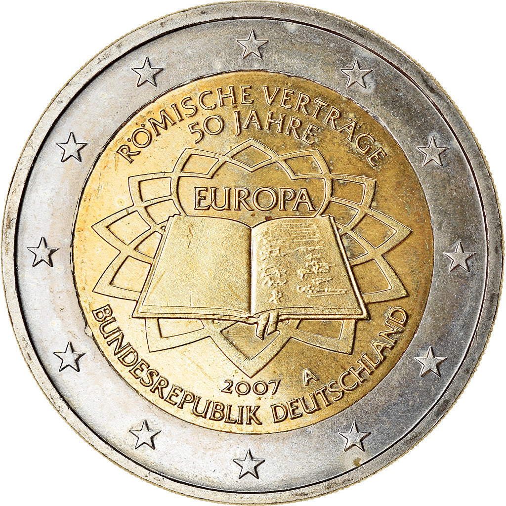 GERMANIA - REPUBBLICA FEDERALE, 2 Euro, Traité de Rome 50 ans, 2007, SPL