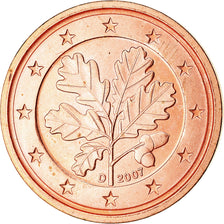 Bundesrepublik Deutschland, 2 Euro Cent, 2007, UNZ, Copper Plated Steel, KM:208
