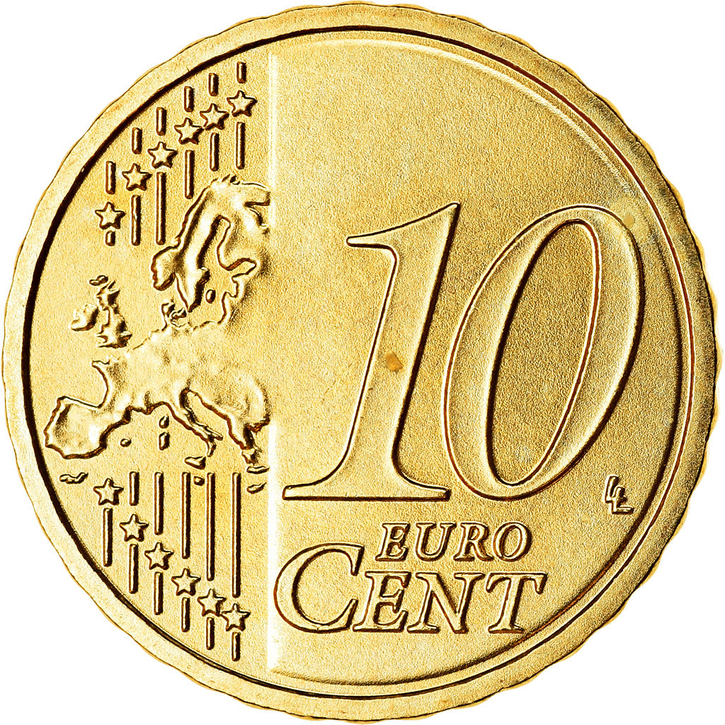 GERMANY - FEDERAL REPUBLIC, 10 Euro Cent, 2007, MS(63), Brass, KM:254