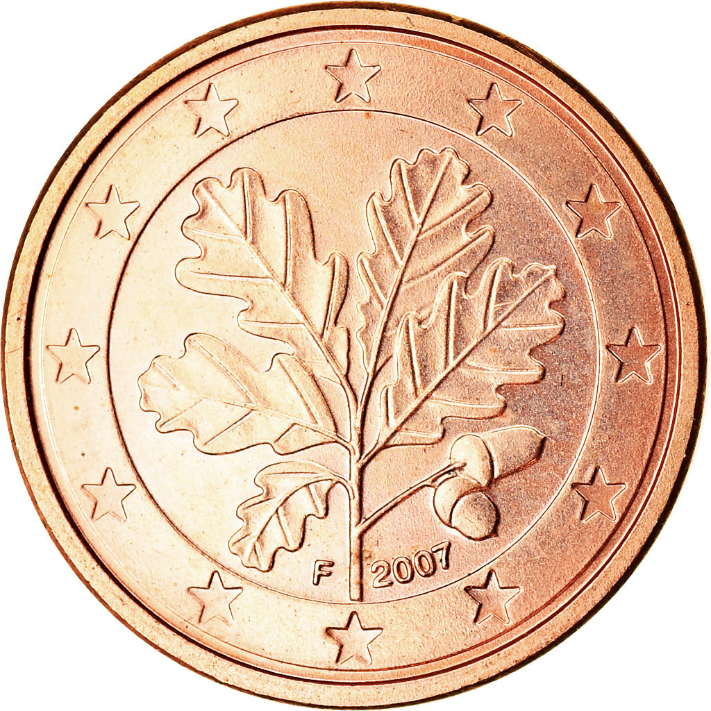 GERMANIA - REPUBBLICA FEDERALE, Euro Cent, 2007, SPL, Acciaio placcato rame