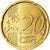GERMANY - FEDERAL REPUBLIC, 20 Euro Cent, 2007, MS(63), Brass, KM:255