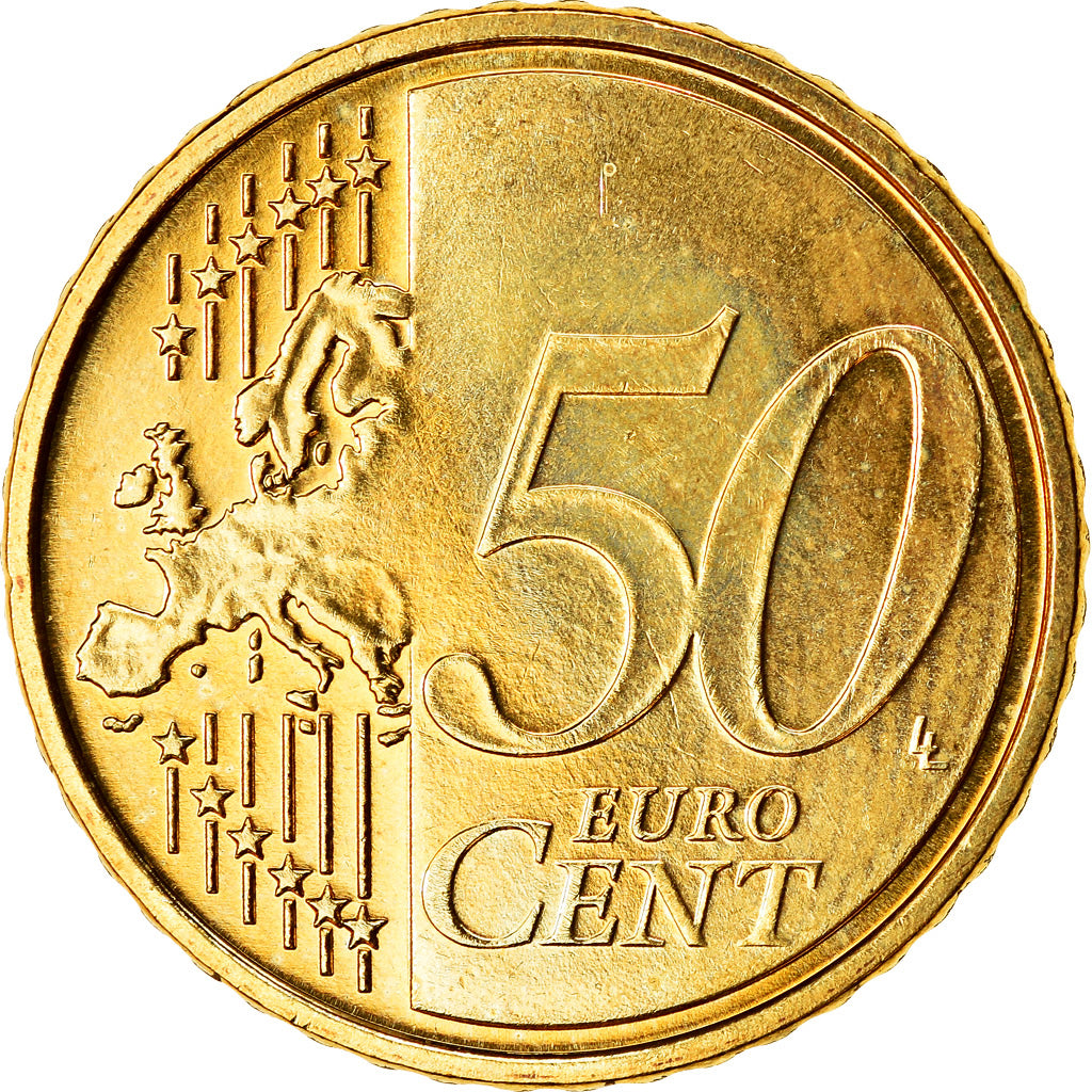 GERMANY - FEDERAL REPUBLIC, 50 Euro Cent, 2007, MS(63), Brass, KM:256