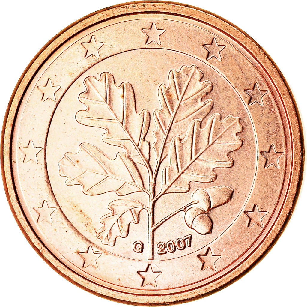 GERMANIA - REPUBBLICA FEDERALE, Euro Cent, 2007, SPL, Acciaio placcato rame