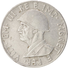 ALBANIA, 0.50 Lek, 1939, Rome, KM #30, EF(40-45), Stainless Steel, 5.95