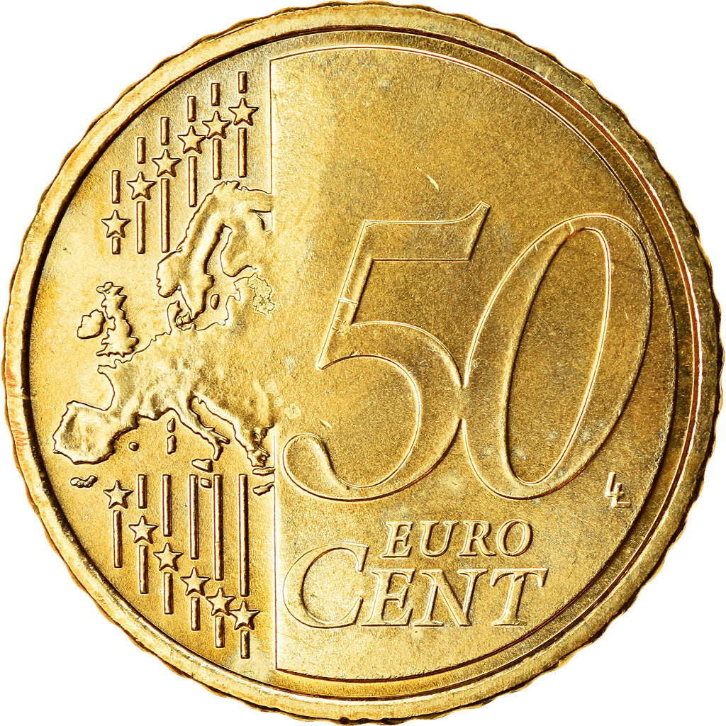 GERMANY - FEDERAL REPUBLIC, 50 Euro Cent, 2007, MS(63), Brass, KM:256