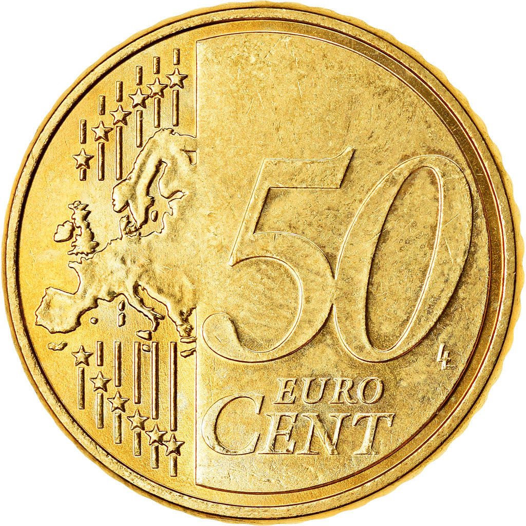 GERMANY - FEDERAL REPUBLIC, 50 Euro Cent, 2007, MS(63), Brass, KM:256