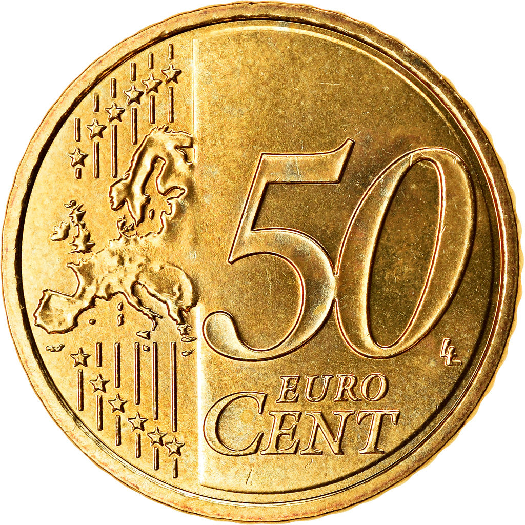 Bundesrepublik Deutschland, 50 Euro Cent, 2008, UNZ, Messing, KM:256