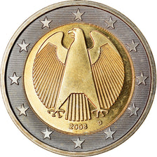 GERMANIA - REPUBBLICA FEDERALE, 2 Euro, 2008, SPL, Bi-metallico, KM:258