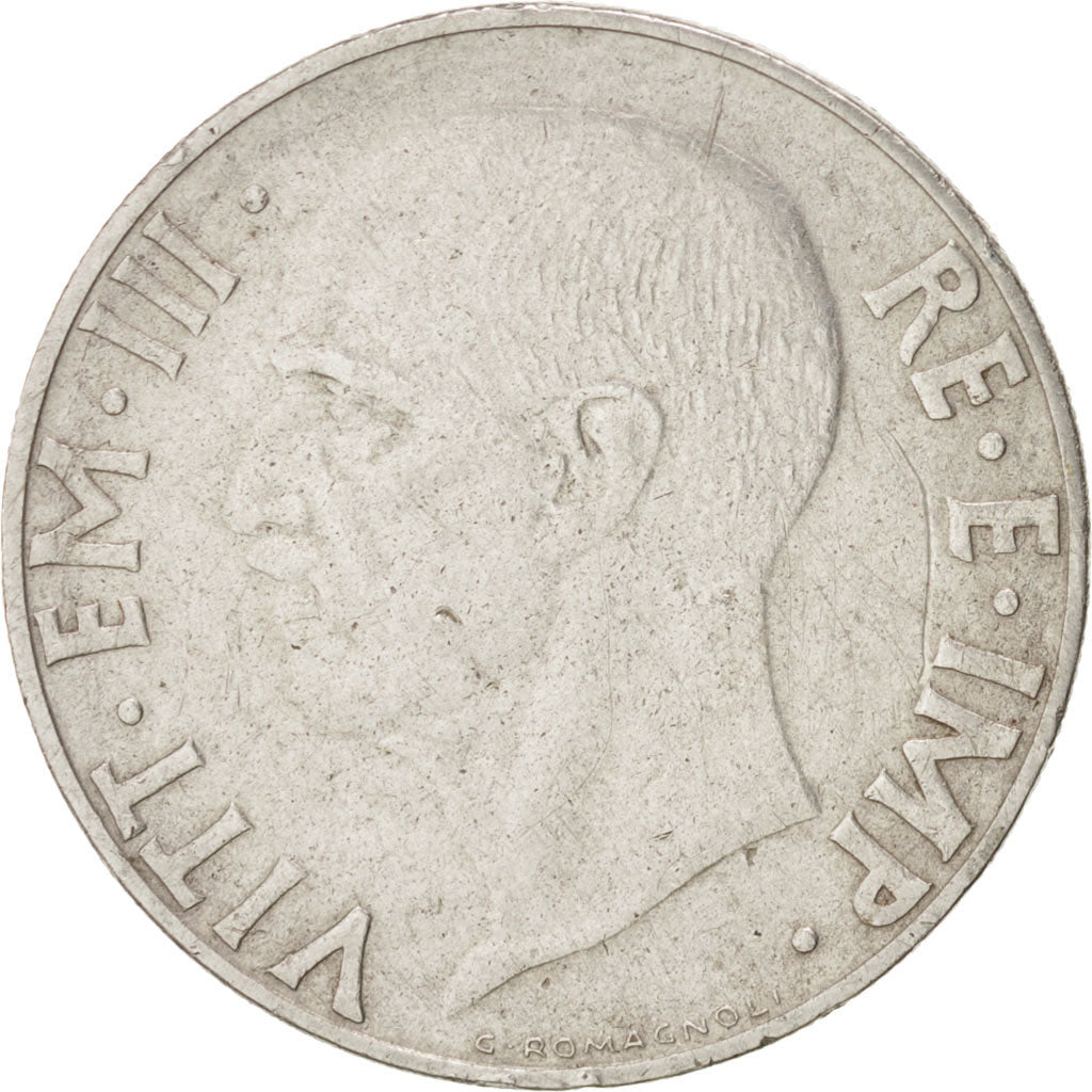 Italia, Vittorio Emanuele III, 20 Centesimi, 1939, Rome, BB, Acciaio inossida...