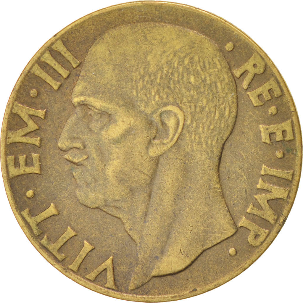 ITALY, 10 Centesimi, 1941, Rome, KM #74a, EF(40-45), Aluminum-Bronze, 23, 4.81