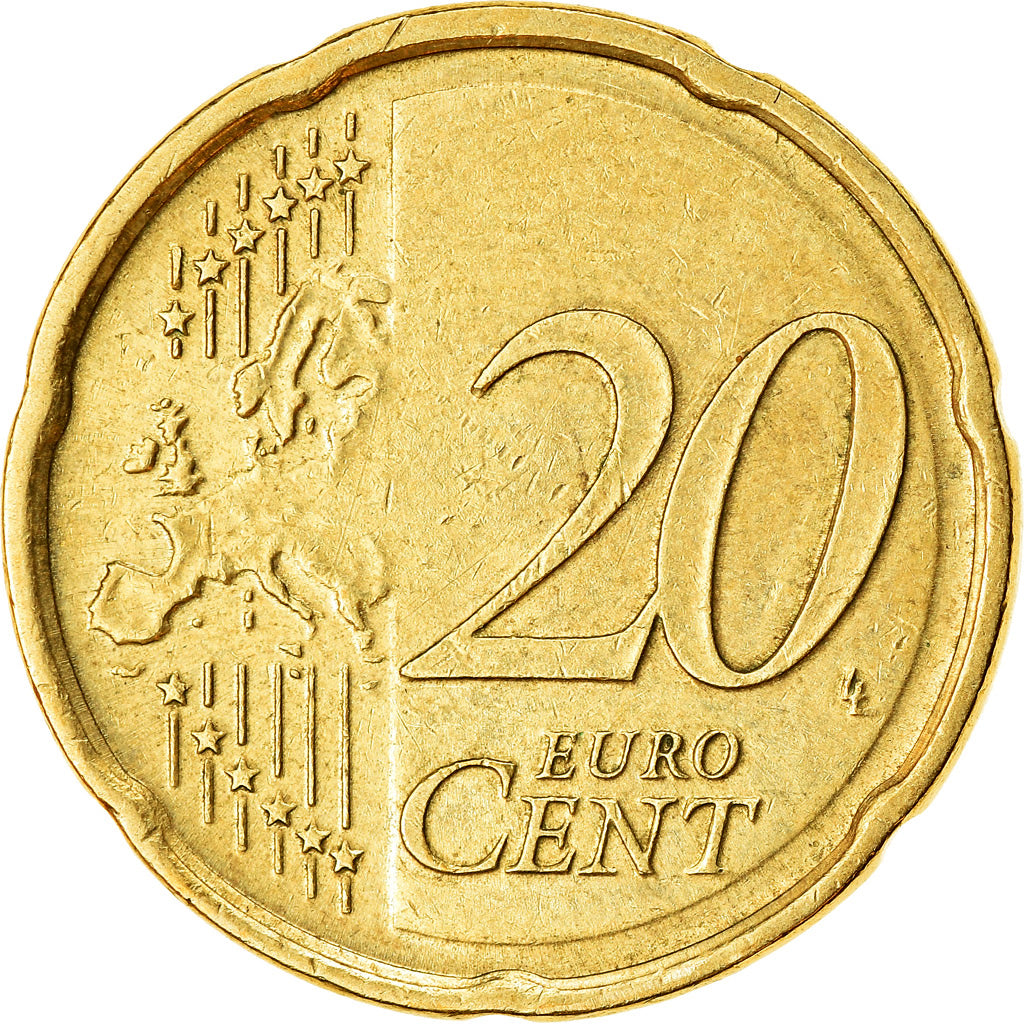 ALEMANHA - REPÚBLICA FEDERAL, 20 Euro Cent, 2009, AU(55-58), Latão, KM:255