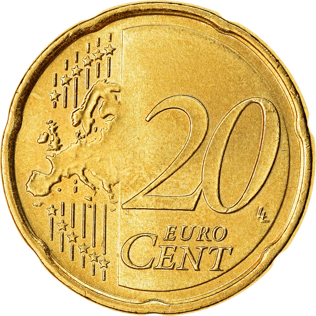ALEMANHA - REPÚBLICA FEDERAL, 20 Euro Cent, 2009, AU(55-58), Latão, KM:255