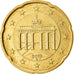 ALEMANHA - REPÚBLICA FEDERAL, 20 Euro Cent, 2010, AU(55-58), Latão, KM:255