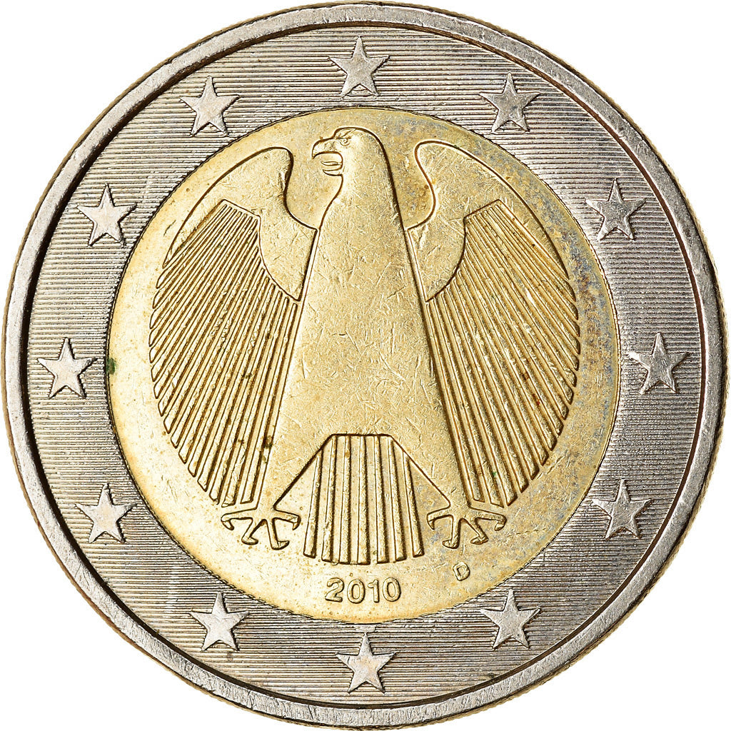 Bundesrepublik Deutschland, 2 Euro, 2010, VZ, Bi-Metallic, KM:258