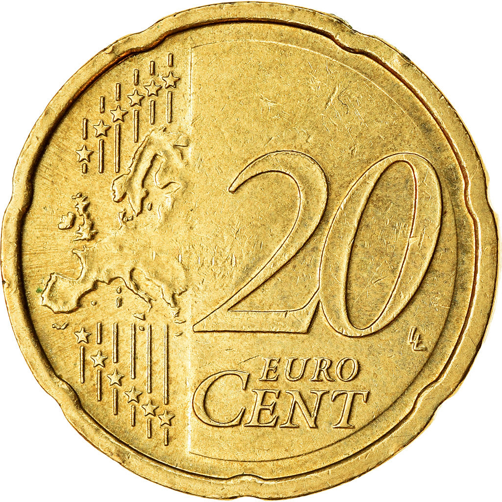 ALEMANIA - REPÚBLICA FEDERAL, 20 Euro Cent, 2010, EBC, Latón, KM:255