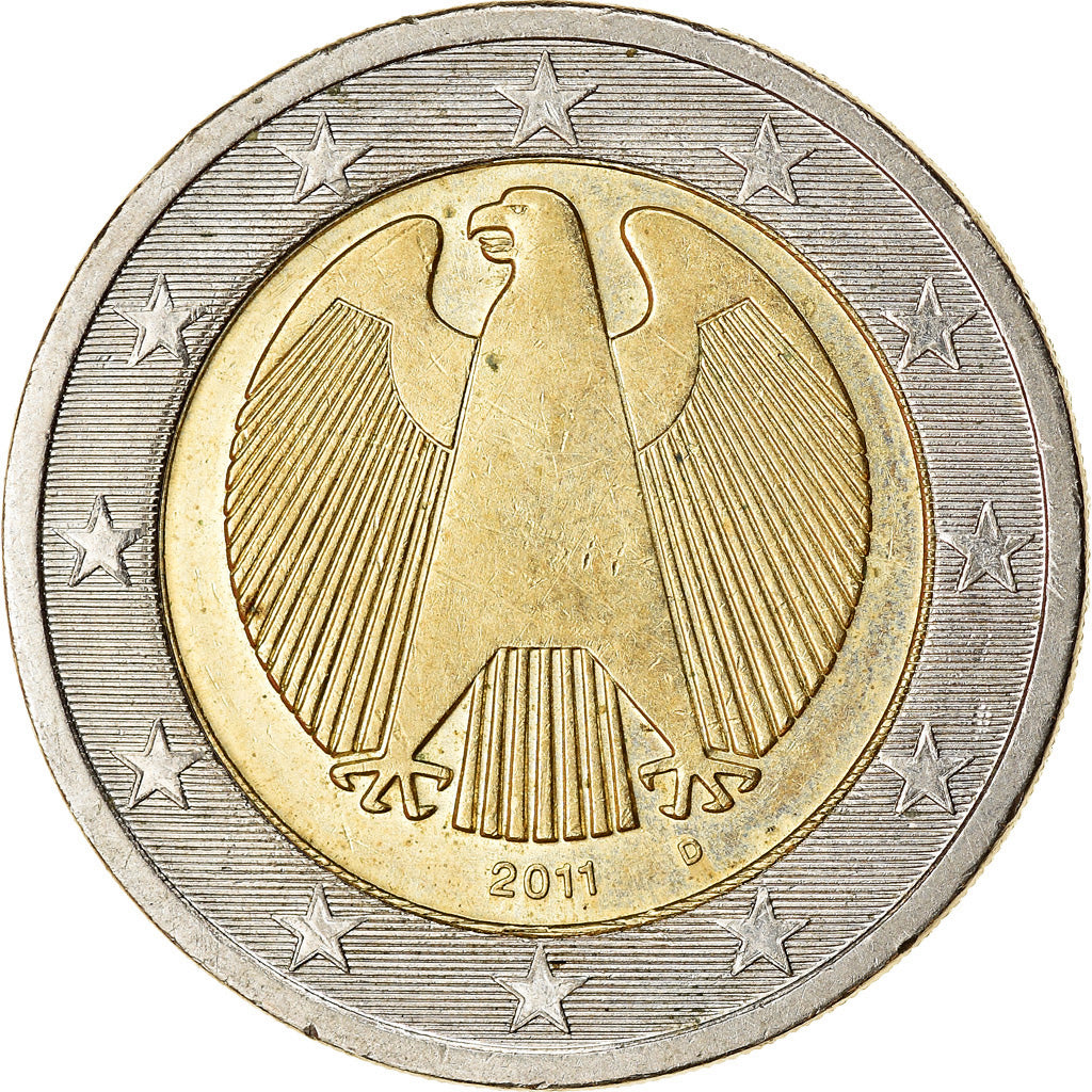Niemcy - RFN, 2 Euro, 2011, Munich, AU(55-58), Bimetaliczny, KM:258
