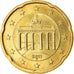 GERMANIA - REPUBBLICA FEDERALE, 20 Euro Cent, 2011, BB, Ottone, KM:255
