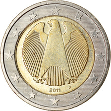 GERMANIA - REPUBBLICA FEDERALE, 2 Euro, 2011, SPL, Bi-metallico, KM:258