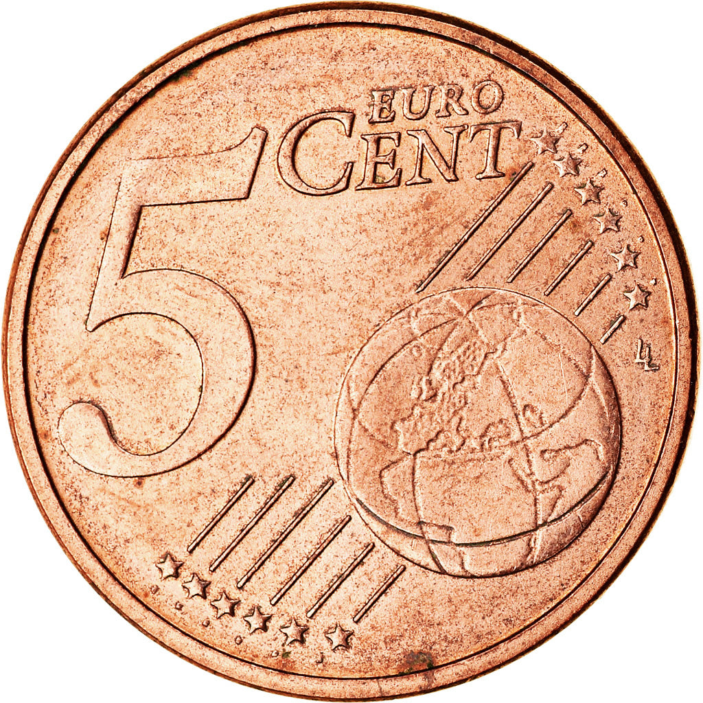 ALEMANHA - REPÚBLICA FEDERAL, 5 Euro Cent, 2012, EF(40-45), Aço Cromado a
