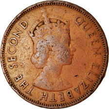 Moneta, Mauritius, Elizabeth II, 5 Cents, 1965, BB, Bronzo, KM:34
