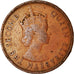 Moneta, Mauritius, Elizabeth II, 5 Cents, 1965, BB, Bronzo, KM:34