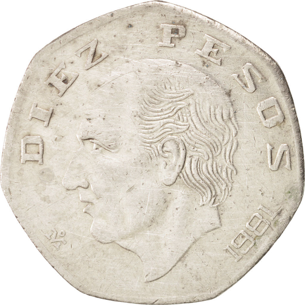 Monnaie, Mexique, 10 Pesos, 1981, Mexico City, TTB, Copper-nickel, KM:477.2