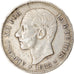 Munten, Spanje, Alfonso XII, 5 Pesetas, 1885, Madrid, ZF, Zilver, KM:688