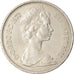 Moeda, Grã-Bretanha, Elizabeth II, 10 New Pence, 1973, AU(55-58)