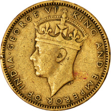 Moneta, Giamaica, George VI, 1/2 Penny, 1945, MB+, Nichel-ottone, KM:31