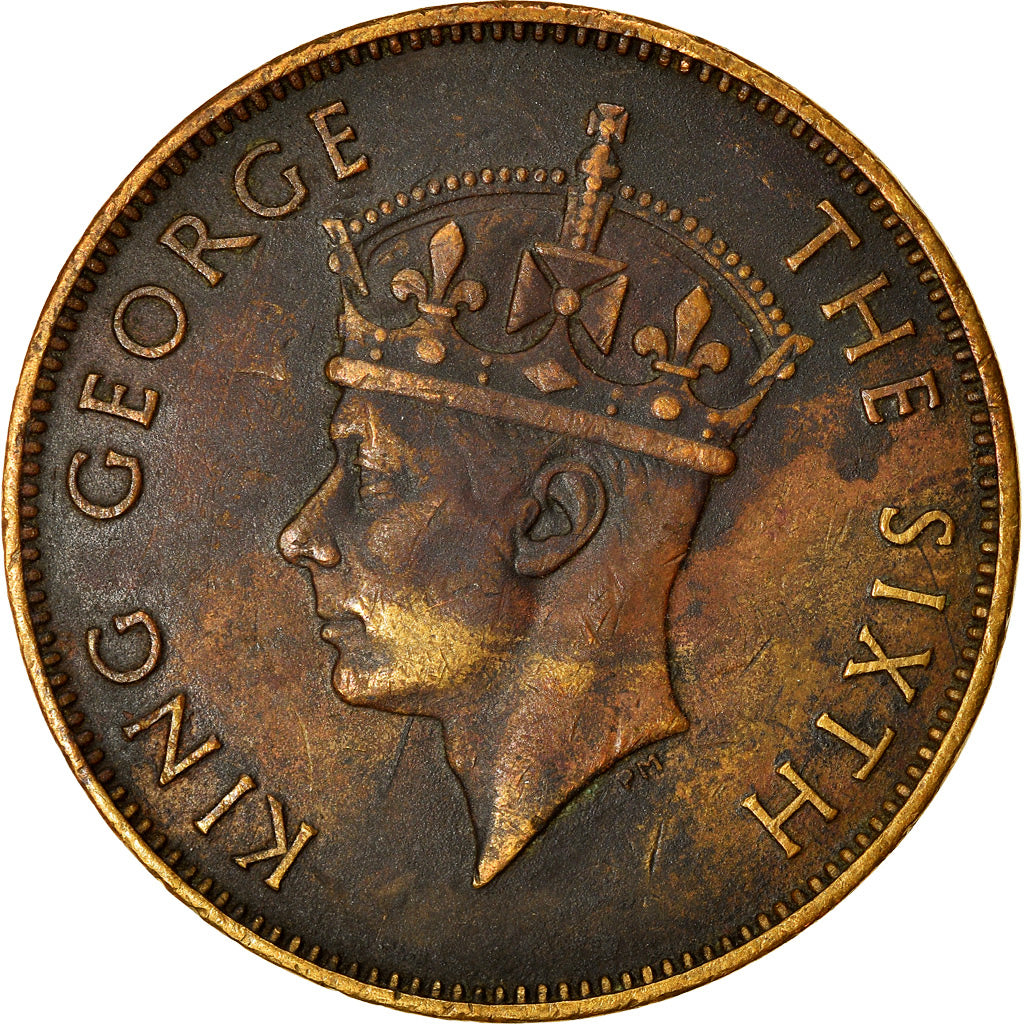 Münze, Jamaica, George VI, Penny, 1952, S, Nickel-brass, KM:35