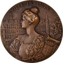 France, Medal, Inauguration du Lycée Fénelon, Lille, Arts & Culture, 1907