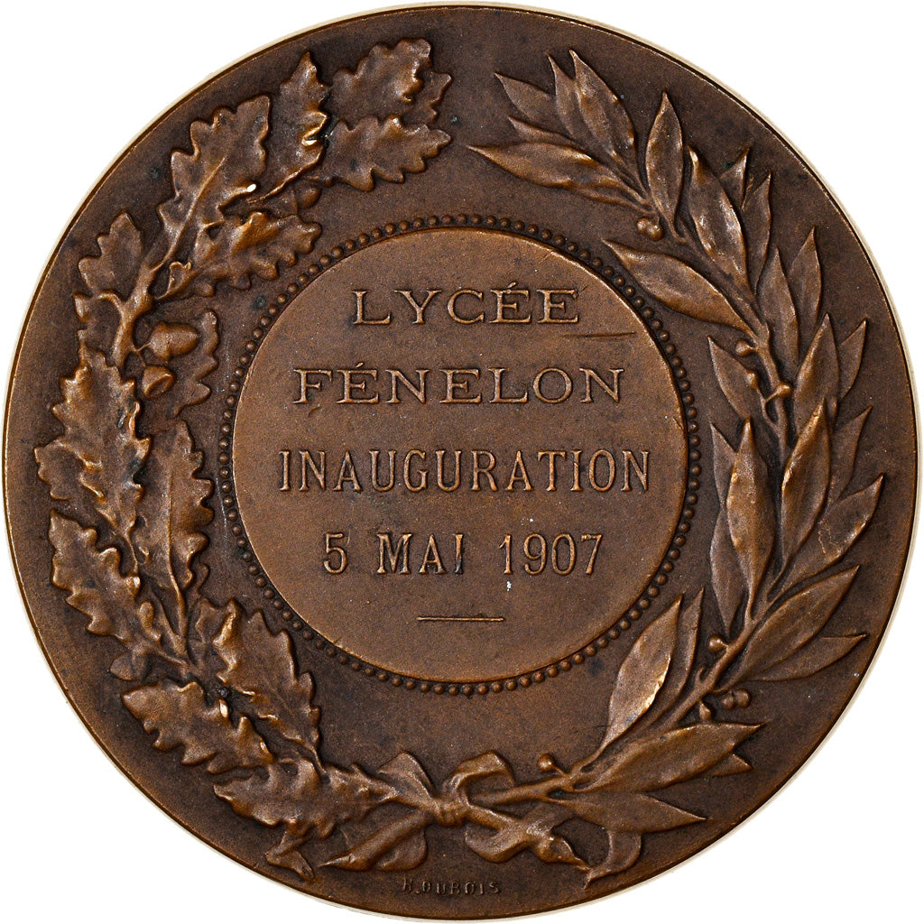 France, Medal, Inauguration du Lycée Fénelon, Lille, Arts & Culture, 1907