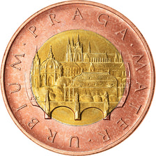 Moneda, República Checa, 50 Korun, 1993, SC, Bimetálico, KM:1