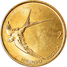 Coin, Slovenia, 2 Tolarja, 1998, MS(63), Nickel-brass, KM:5