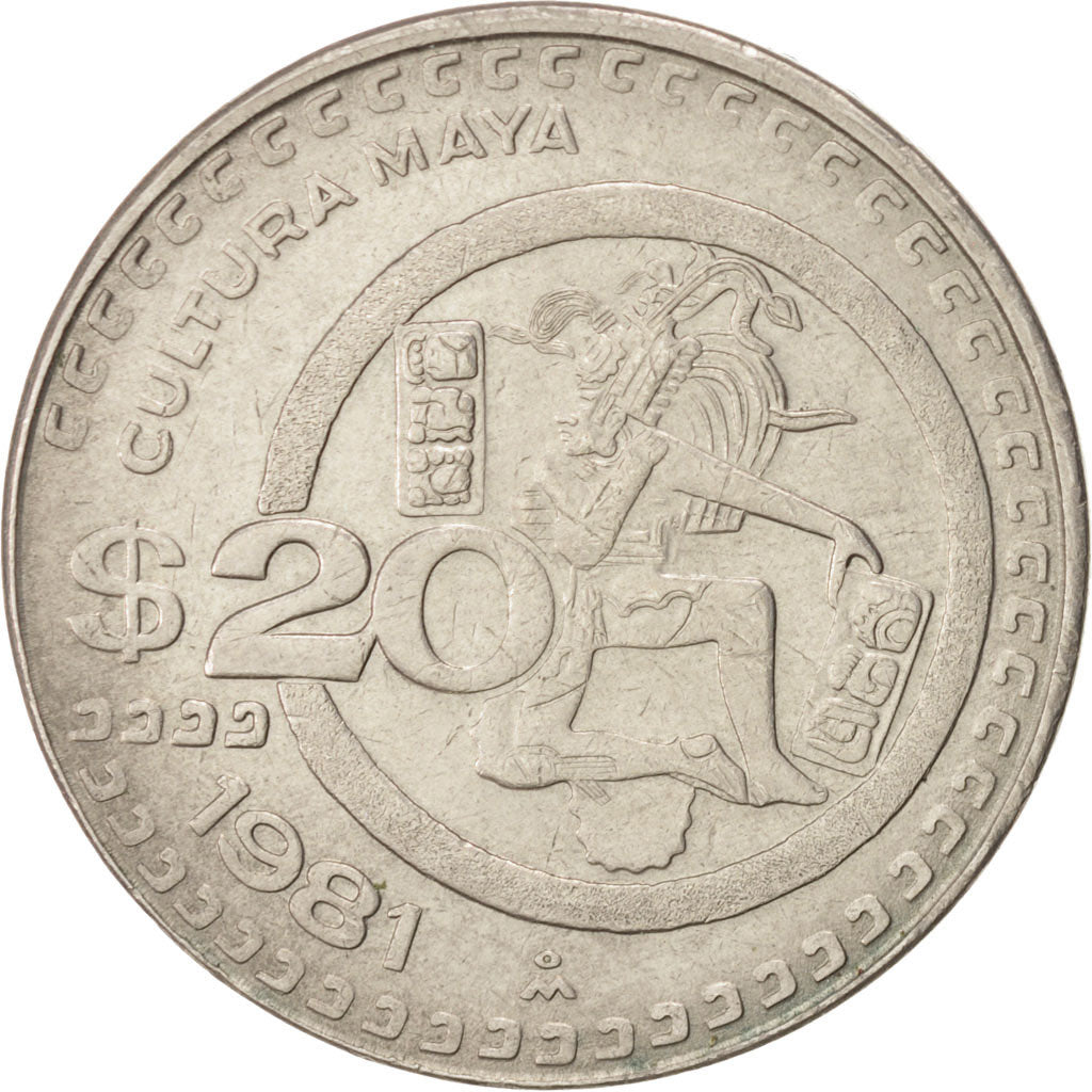 Moneda, México, 20 Pesos, 1981, Mexico City, MBC, Cobre - níquel, KM:486