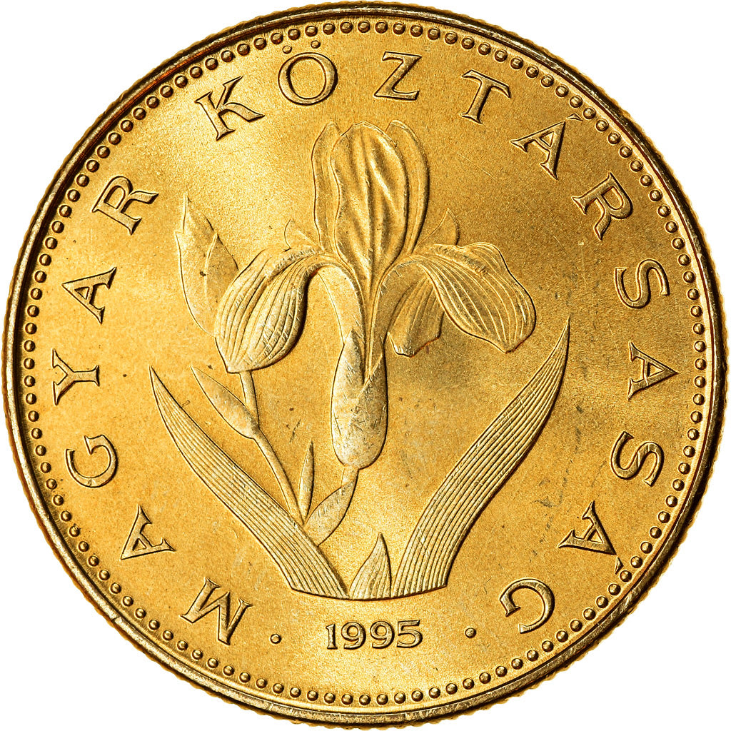Coin, Hungary, 20 Forint, 1995, Budapest, MS(63), Nickel-brass, KM:696
